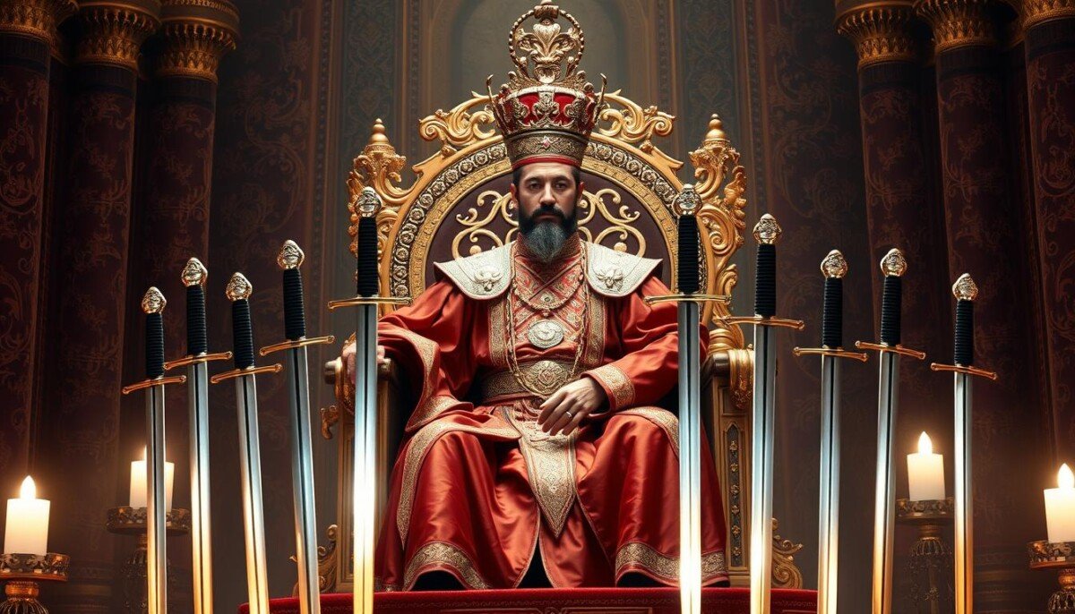 Imperador e Espadas no Tarot