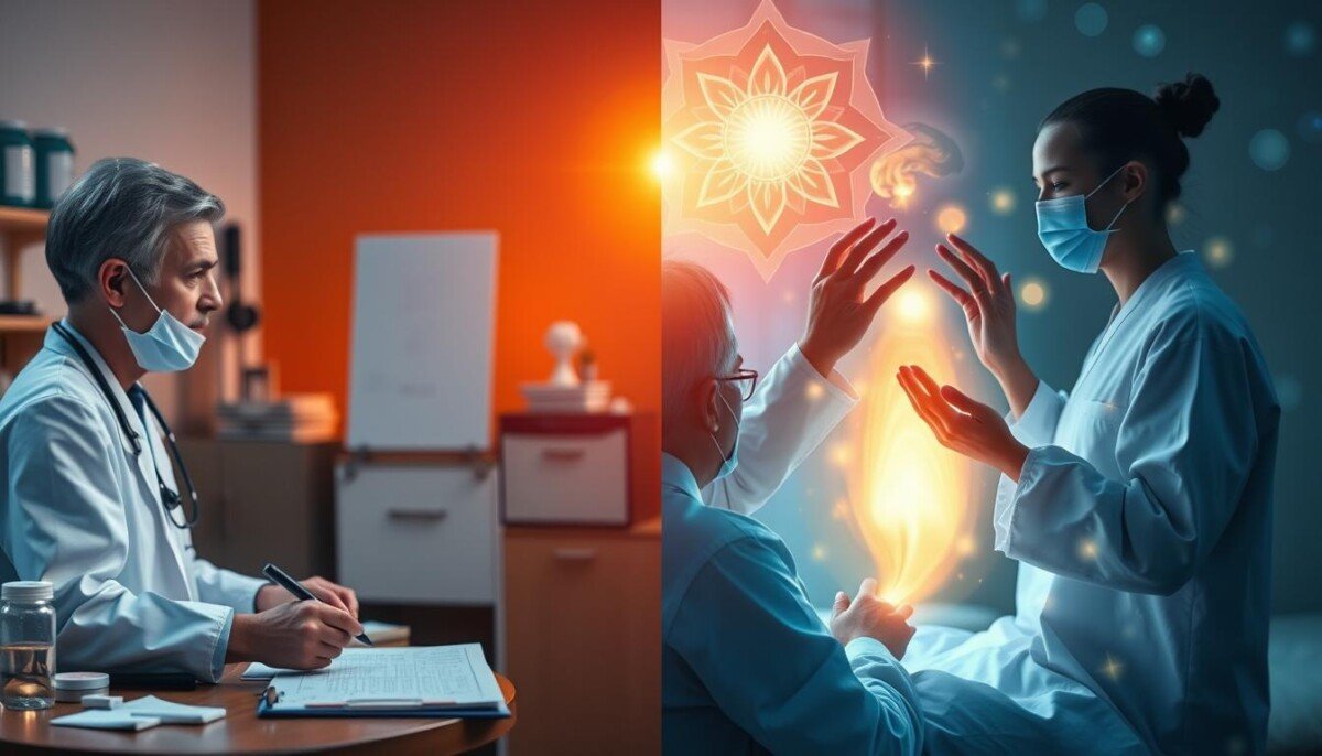comparação medicina tradicional