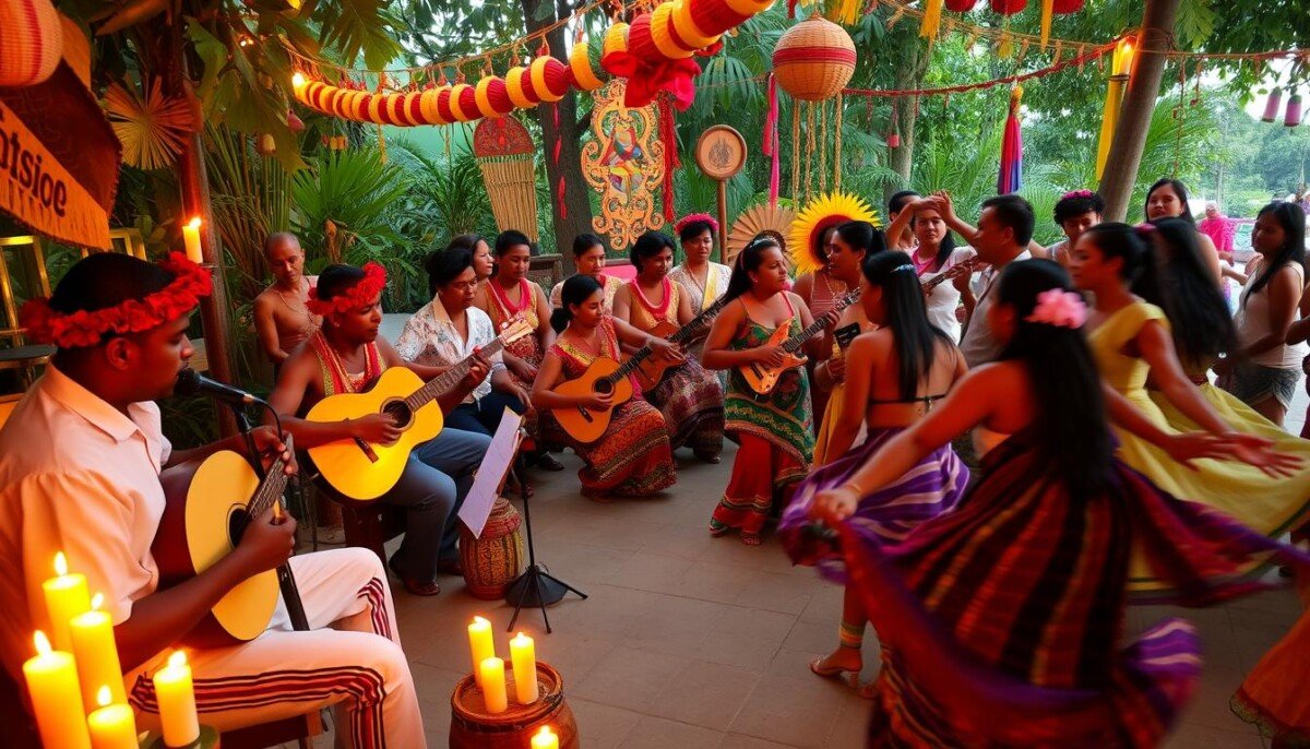 música na festa de Iansã