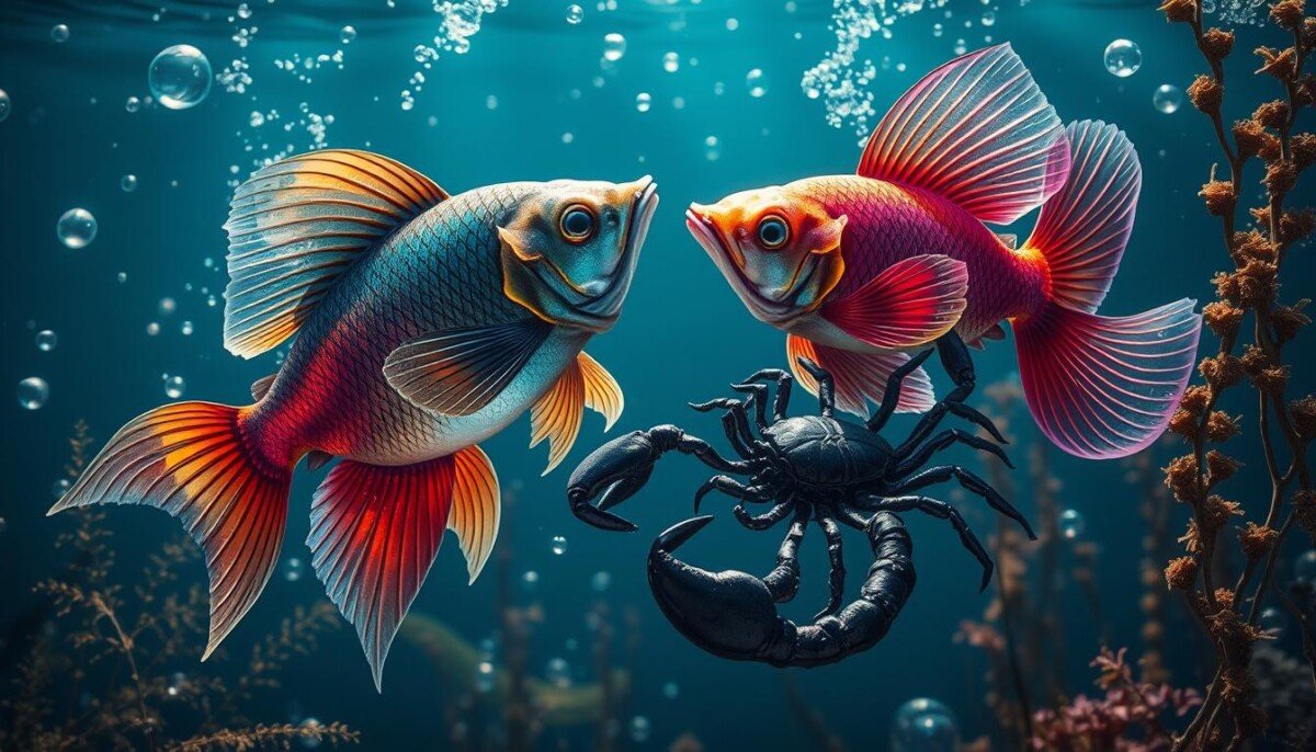 Peixes e Escorpião