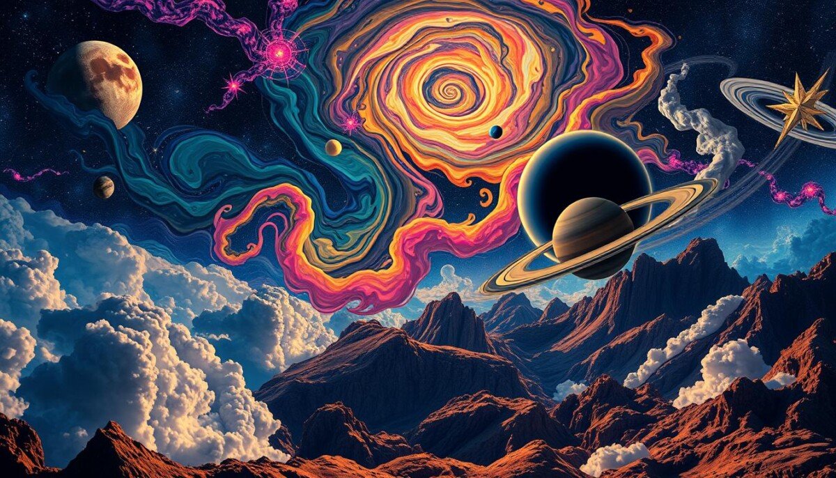 Urano e Saturno influências planetárias Aquário