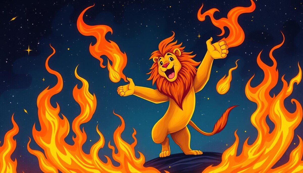 amizade entre Leão e Fogo amizade entre Leão e Fogo