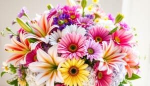buquê de flores para gêmeos