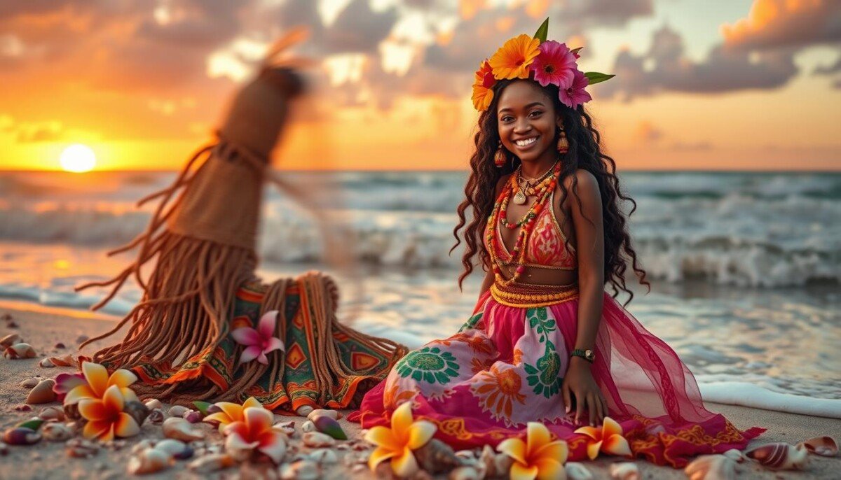 características Menina da Praia
