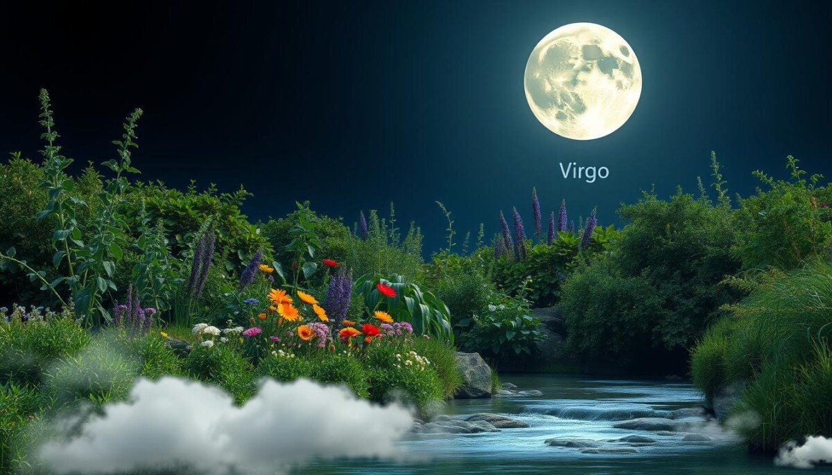 crescimento lua em virgem