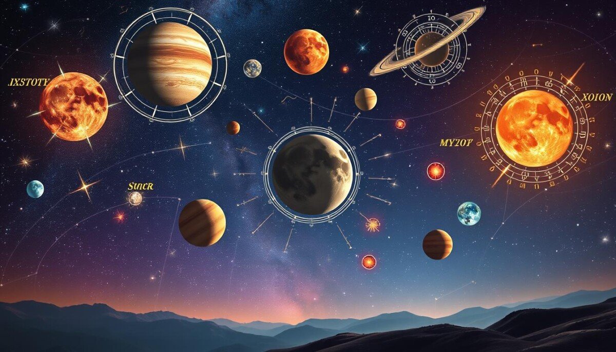 influência dos planetas nas previsões astrológicas