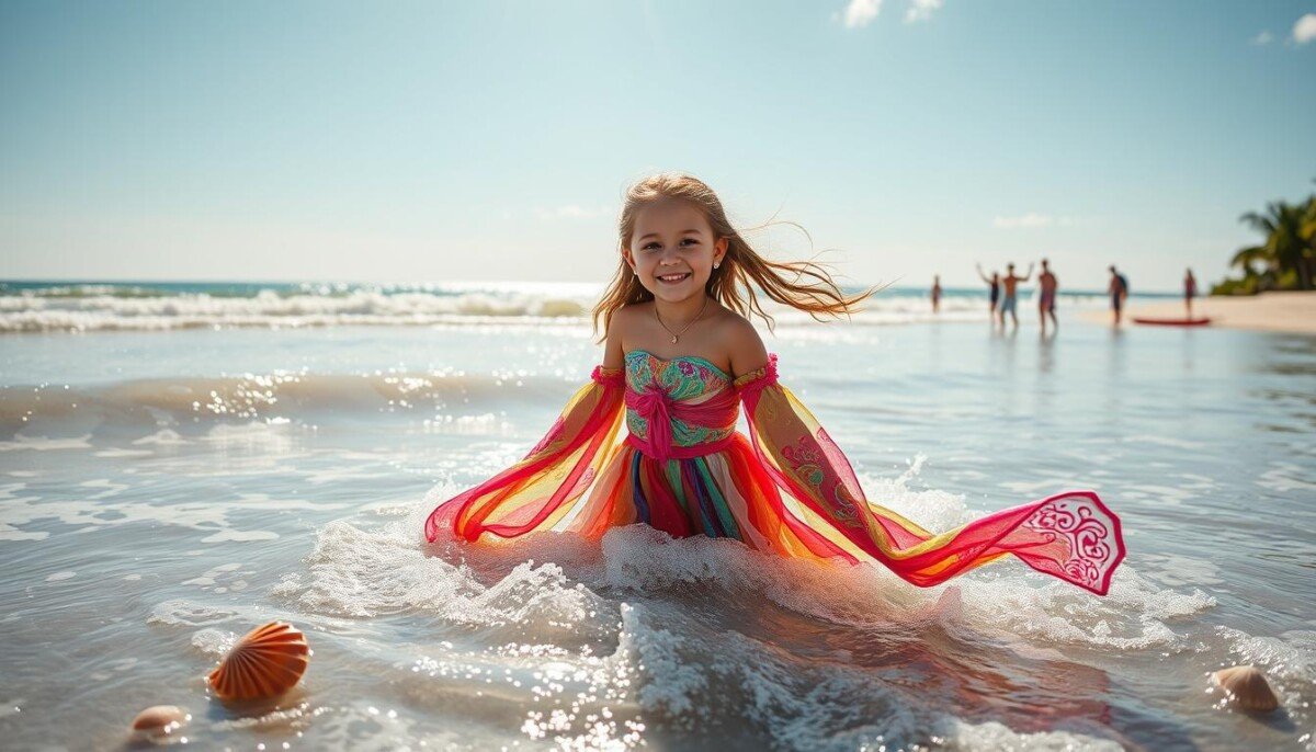 influência positiva Menina da Praia