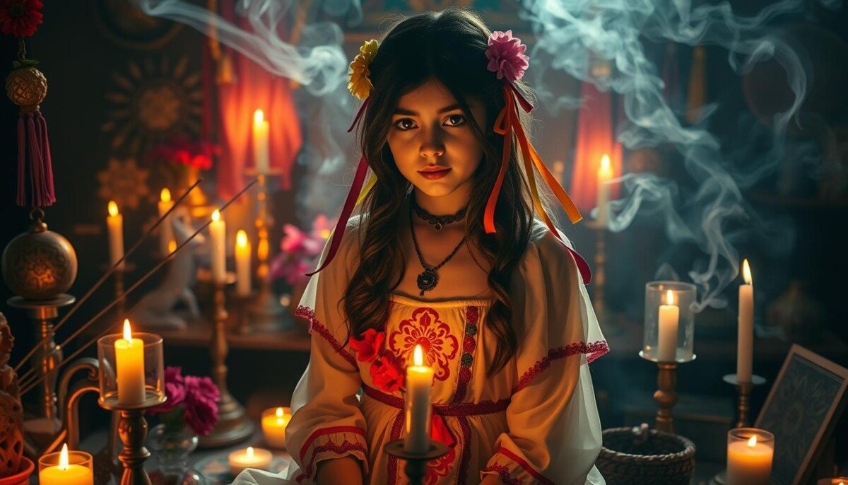 magia ritualística Pomba Gira Menina