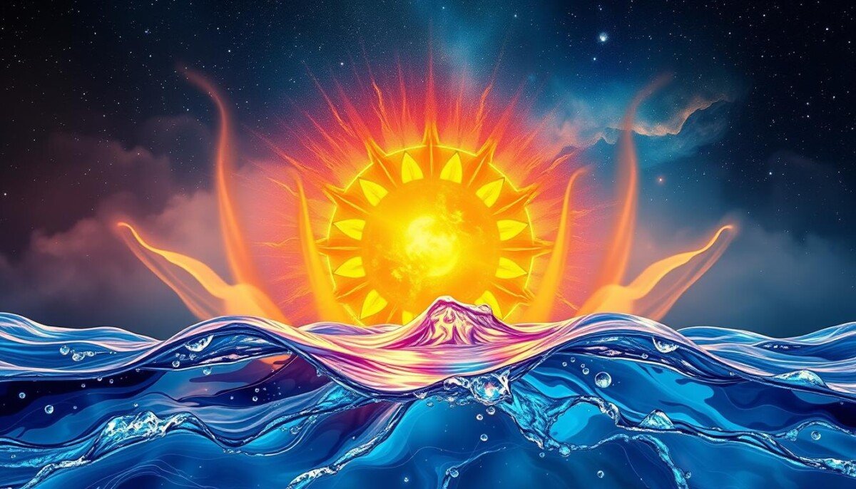 sol em aquário