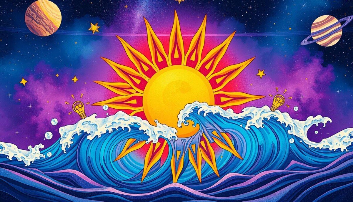 sol em aquário