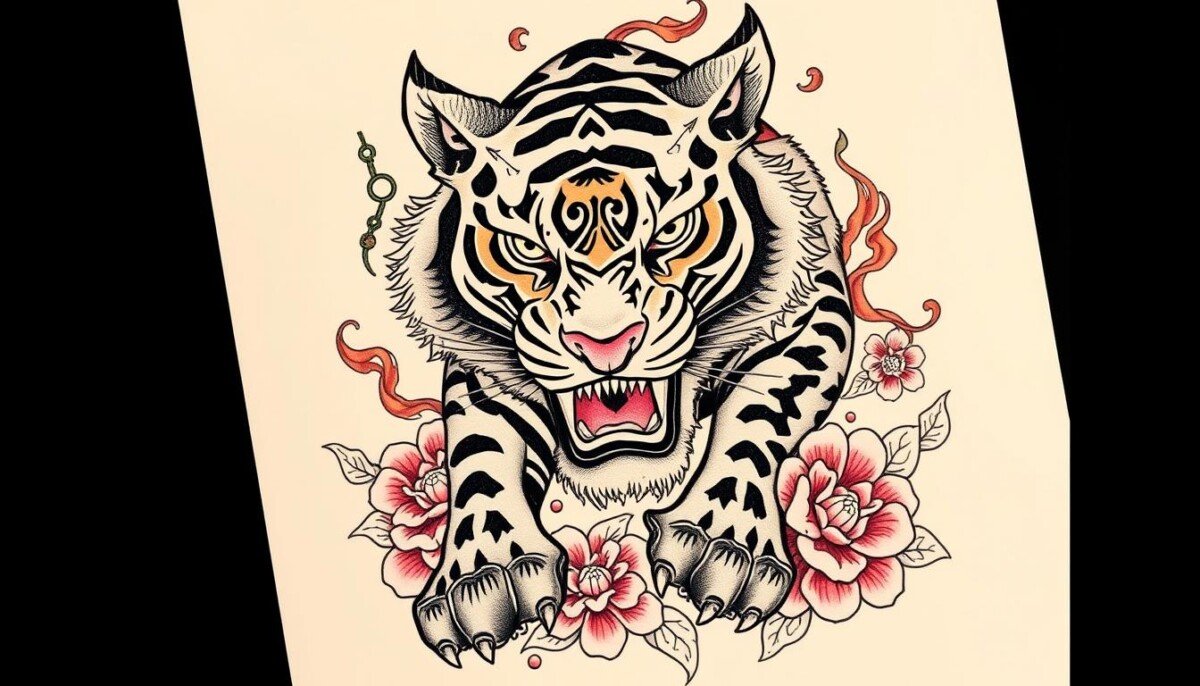 tatuagem do signo do tigre