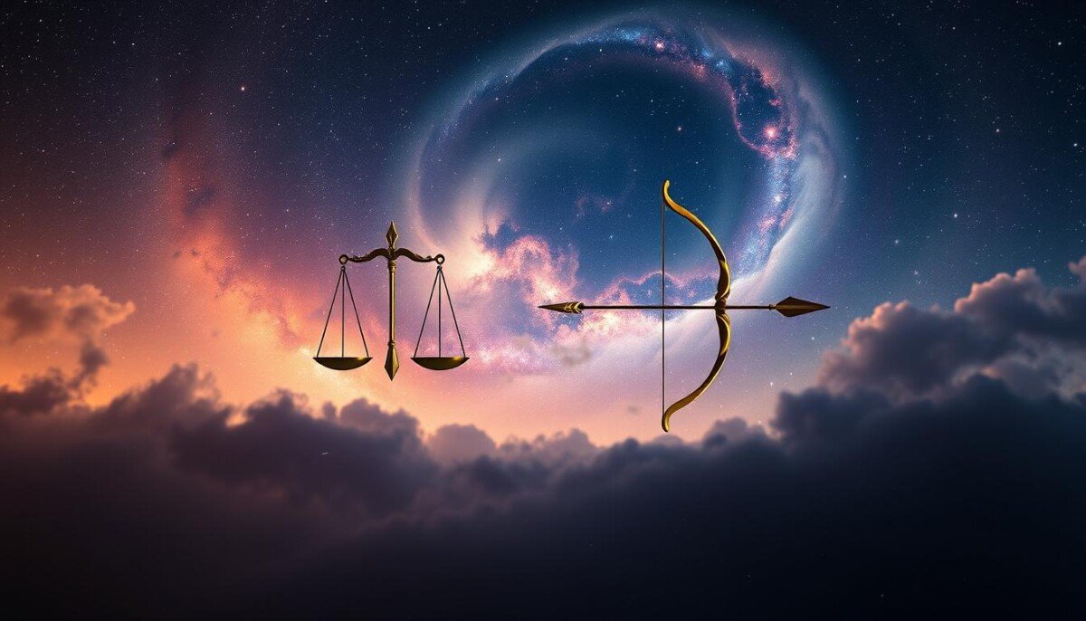 combinação astrológica libra e sagitário
