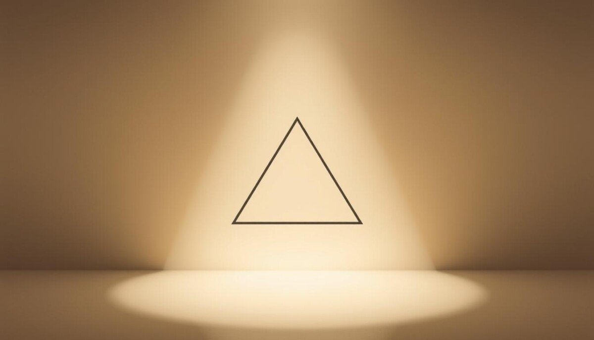 Triangulo invertido moderno em design Triangulo invertido moderno em design