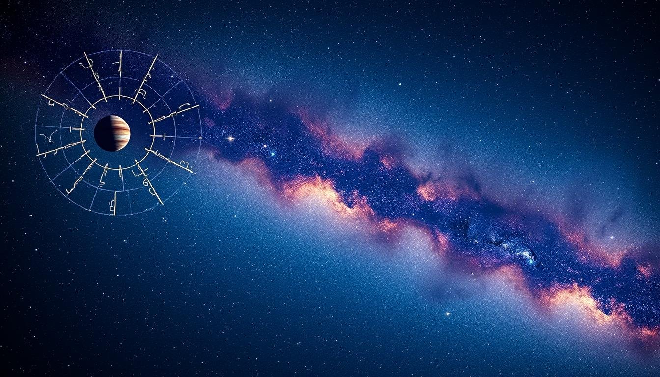 Céu estrelado representando o Horóscopo do Dia