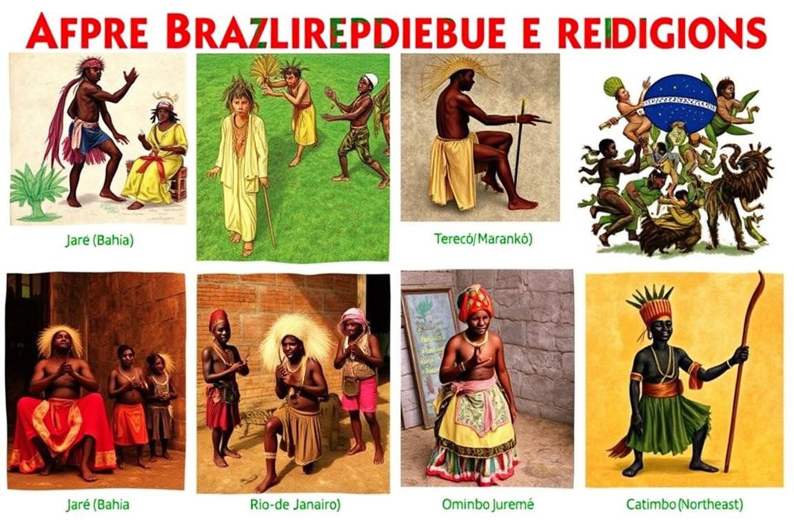Diversas manifestações regionais de religiões afro-brasileiras