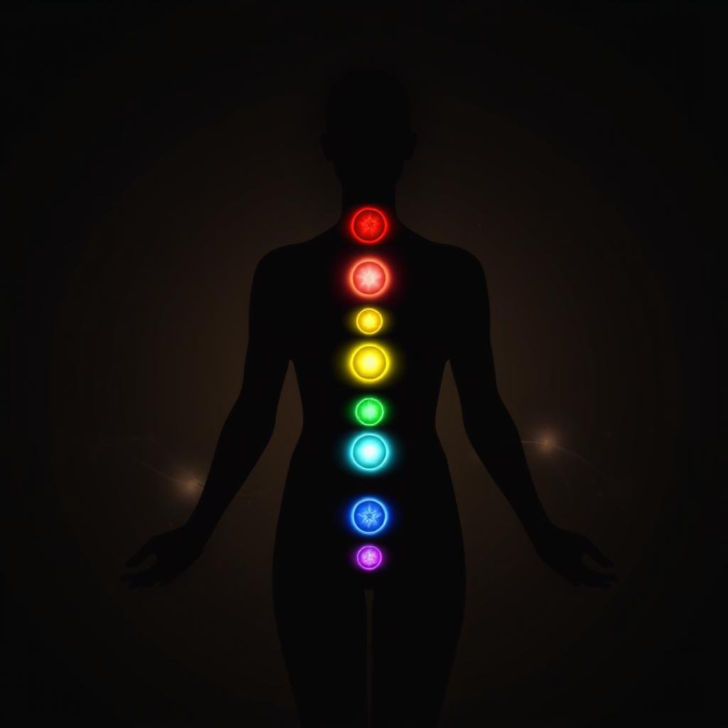 Visualização dos chakras e campos de energia sutil no corpo humano