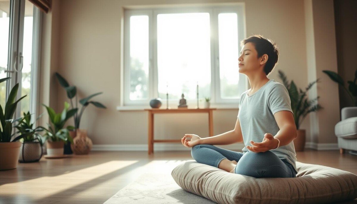 rotina diária de meditação