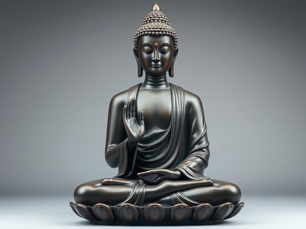 Estátua do Buda em meditação representando as Quatro Nobres Verdades