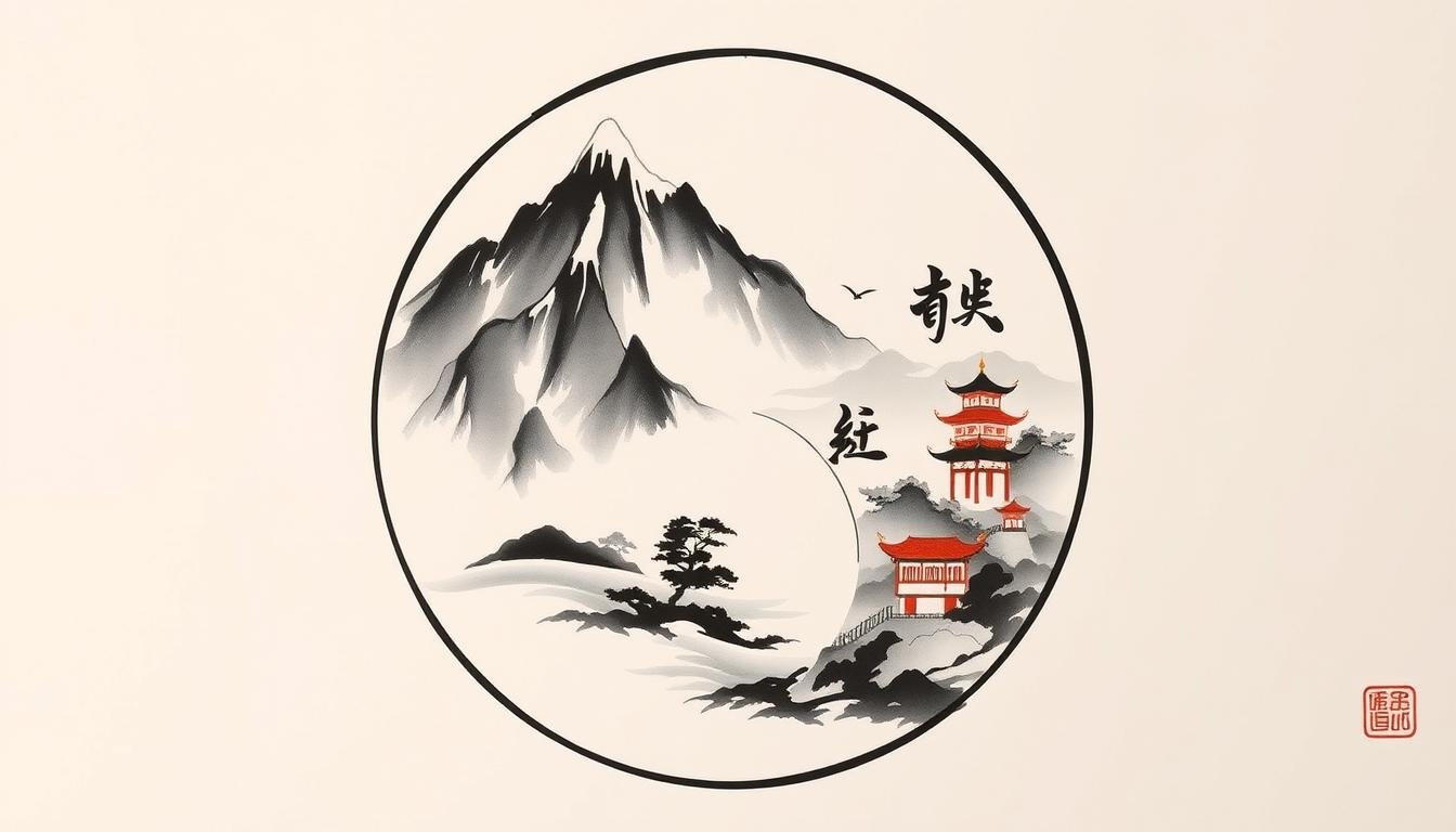 Representação artística do Yin-Yang e dos conceitos de harmonia nas filosofias chinesas