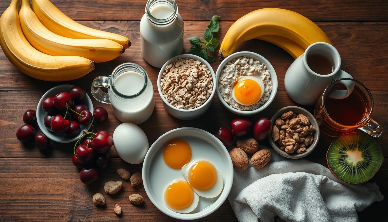 Alimentos que favorecem o sono e a recuperação muscular