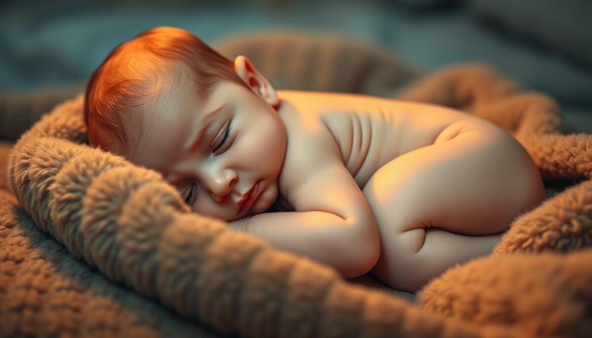 Bebê dormindo com cólica Bebê dormindo com cólica