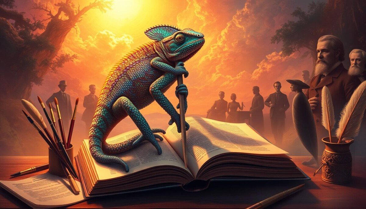 camaleão nas artes e na literatura