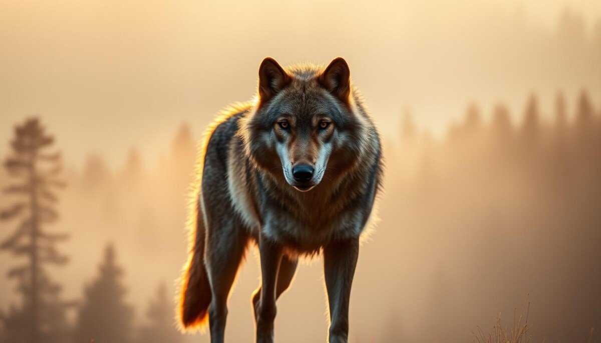 mensagem espiritual do lobo