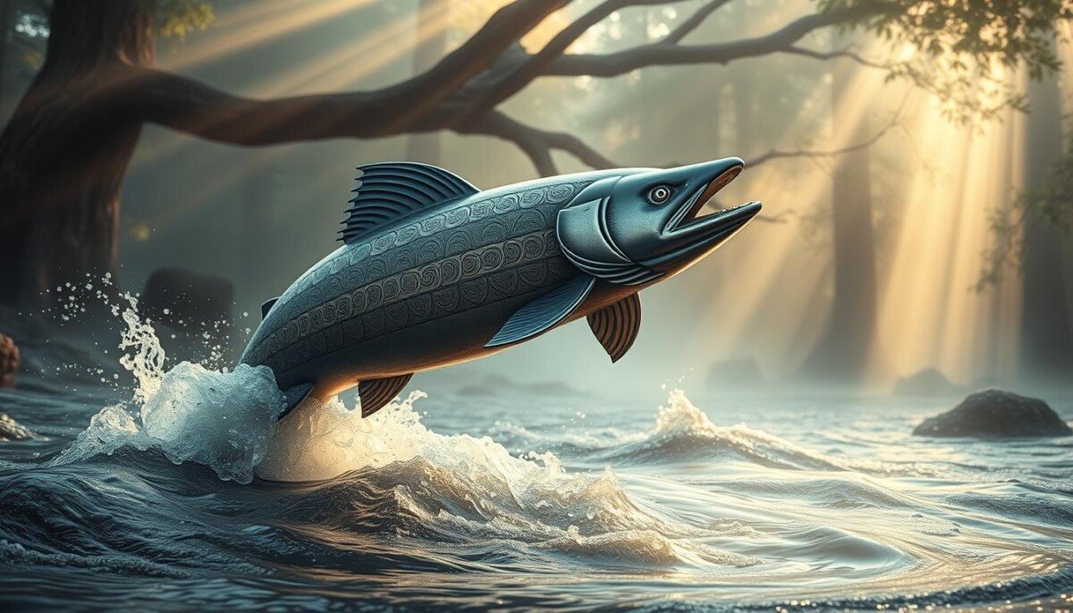 salmão totemico